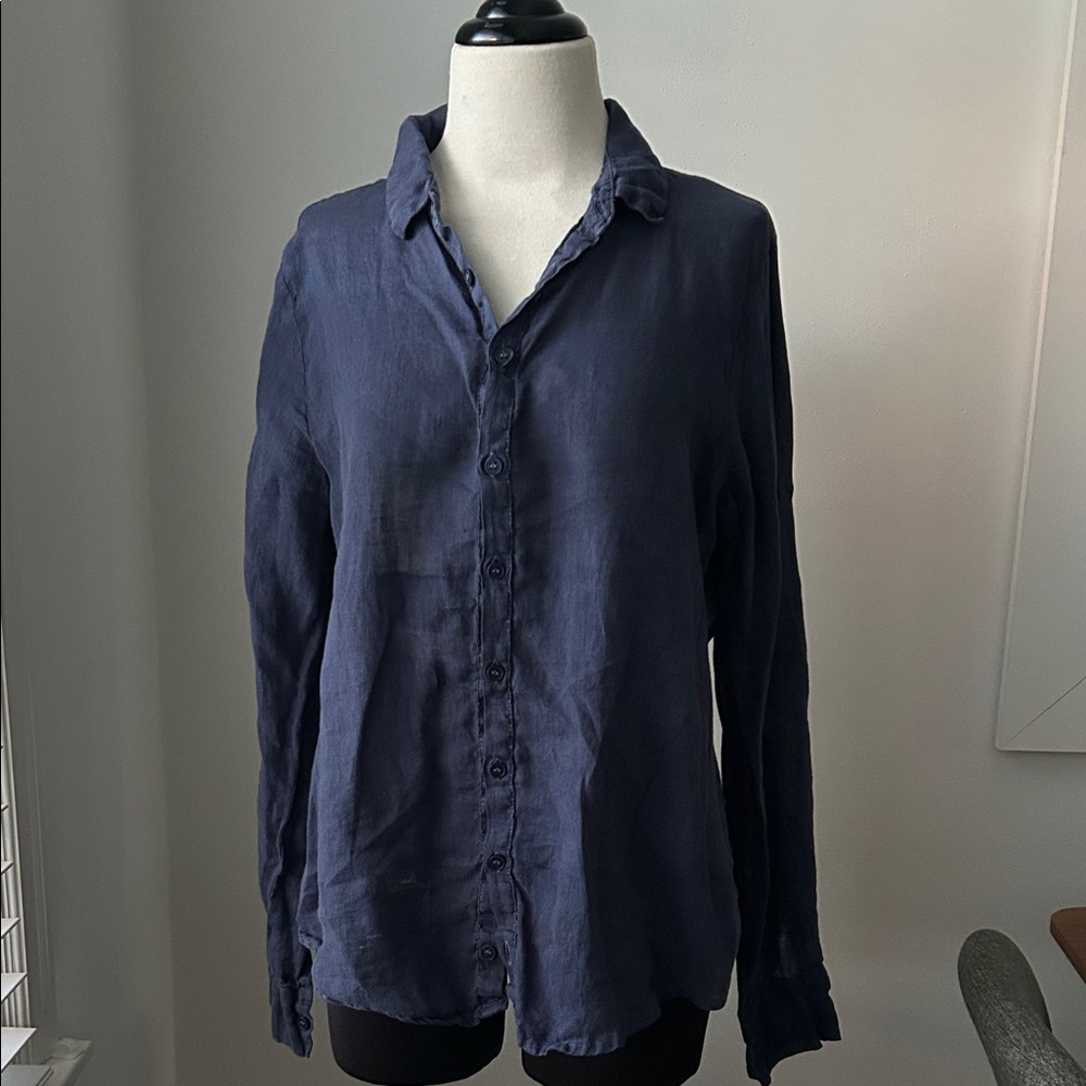 CP Shades Line Navy Button Down Shirt